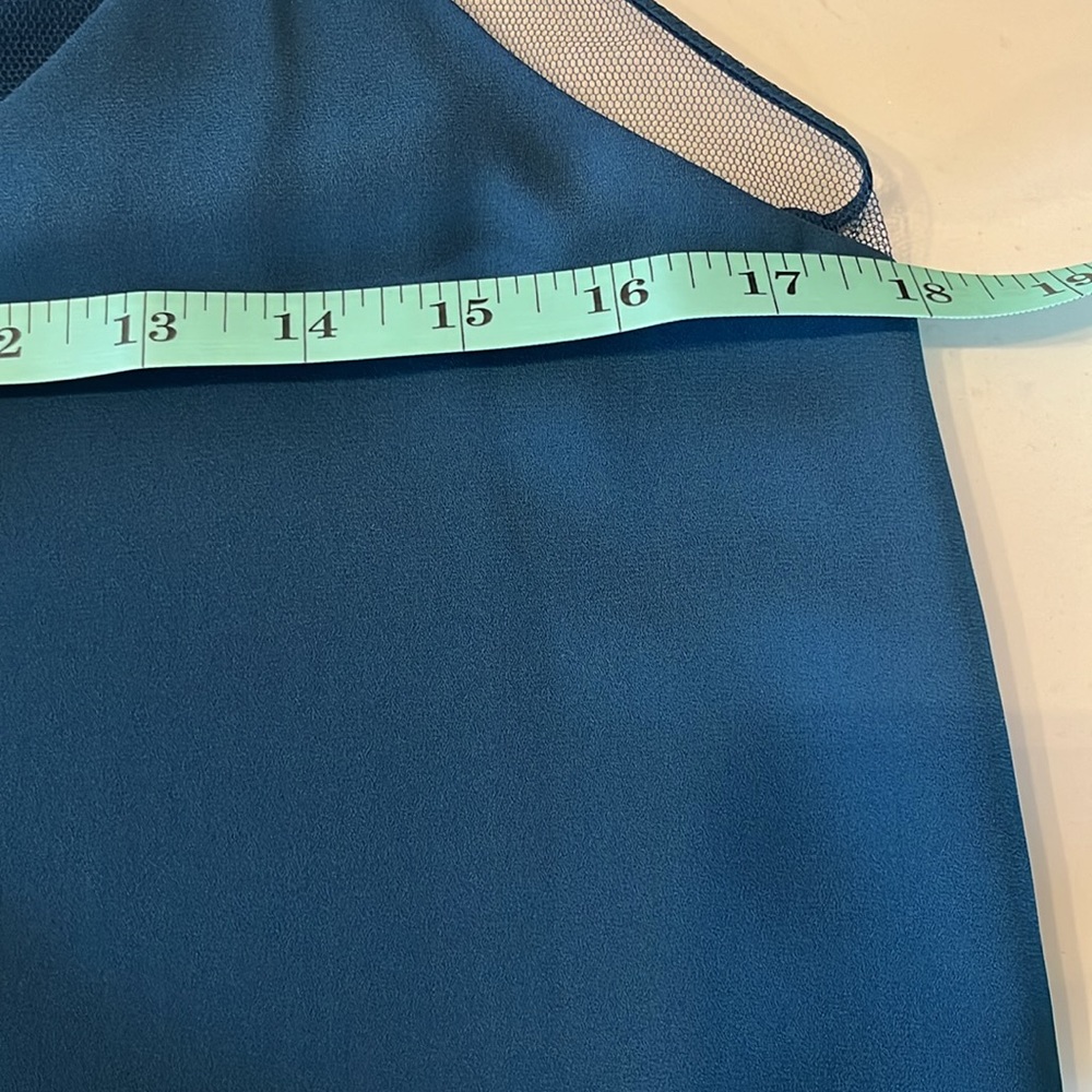 Babaton Teal Blue Satin Camisole - Picture 7 of 7